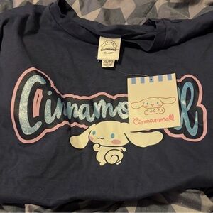 Sanrio Cinnamoroll Navy Blue Tee adult size